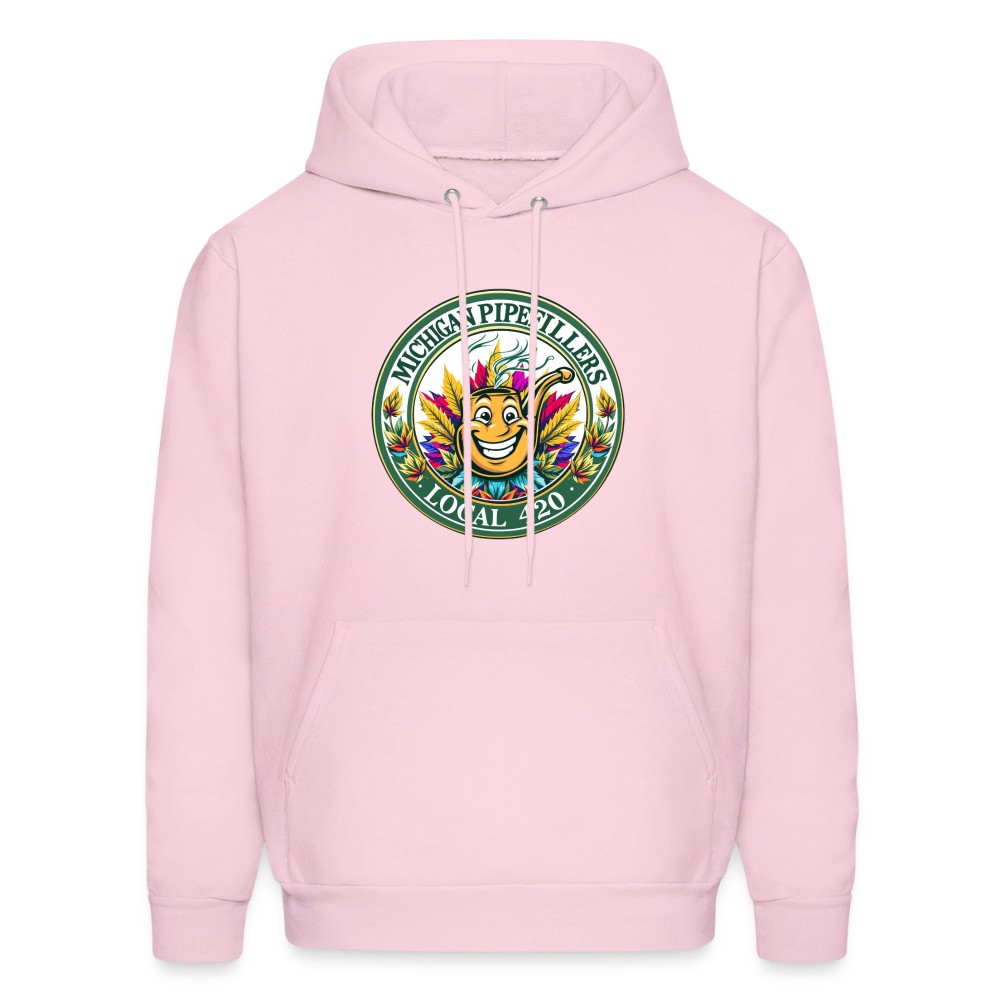 MICHIGAN PIPEFILLERS LOCAL 420 Men's Hoodie - pale pink