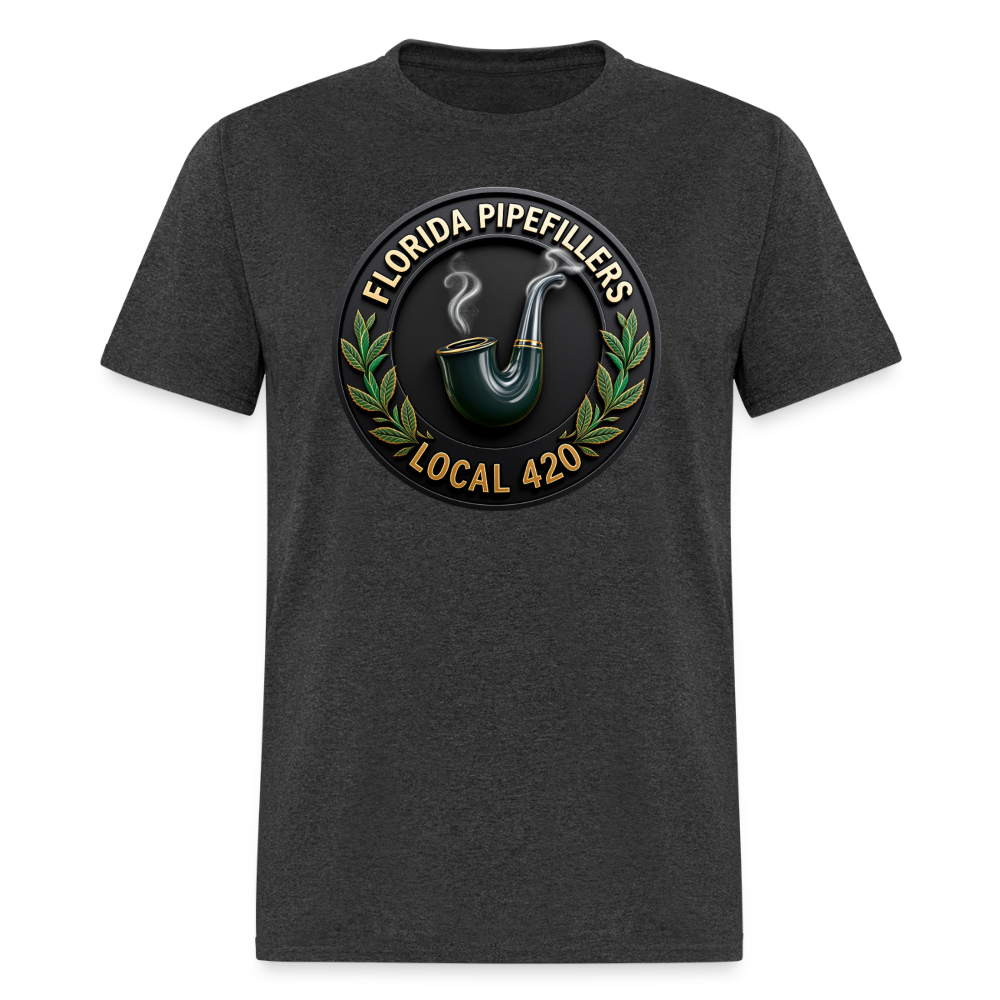 FLORIDA PIPEFILLERS LOCAL 420 F/B DESIGN Men's T-Shirt - heather black