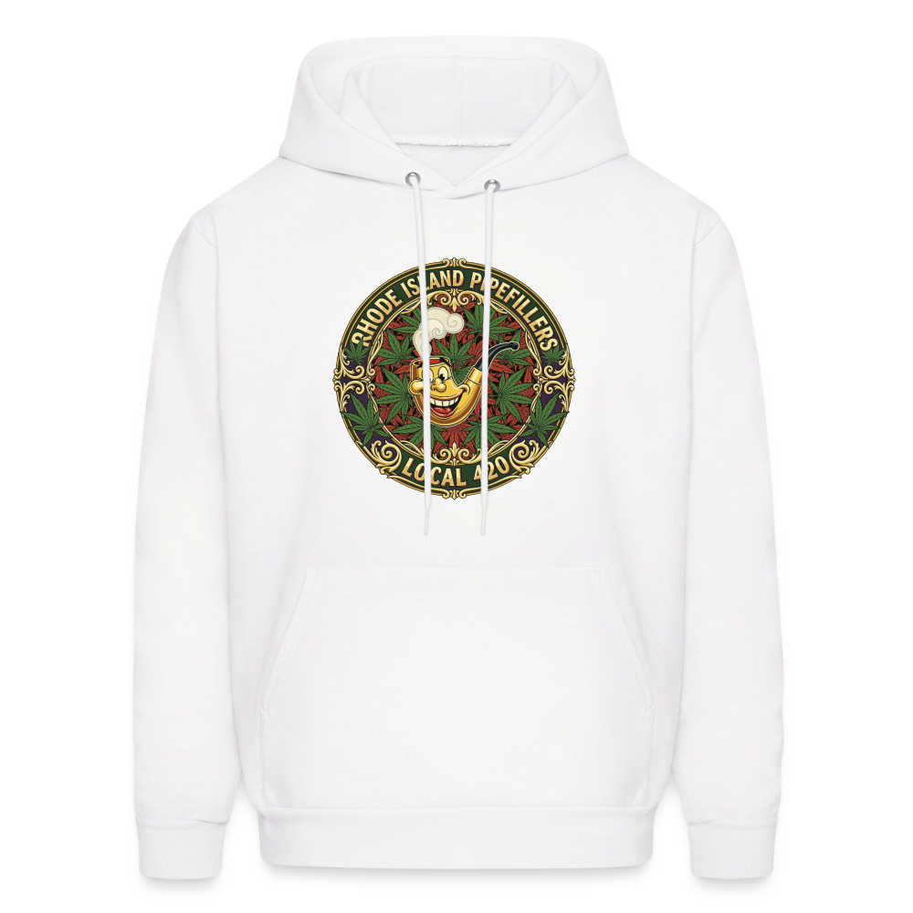 TEXAS PIPEFILLERS LOCAL 420 F/B DESIGN Men's Hoodie - white