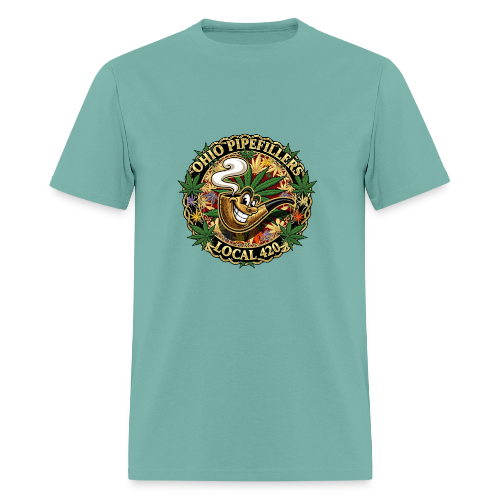 OHIO PIPEFILLERS LOCAL 420 Men's T-Shirt - aquatic