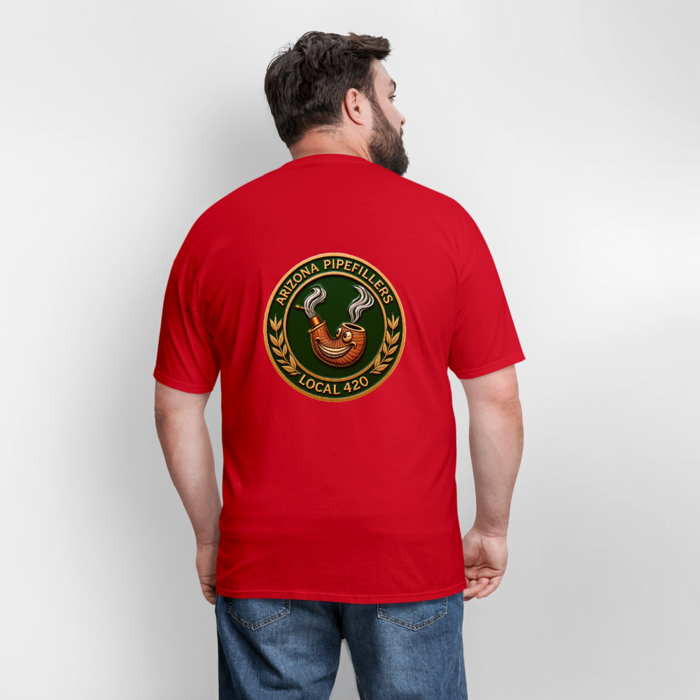 ARIZONIA PIPEFILLERS LOCAL 420 F/B DESIGN Men's T-Shirt - red