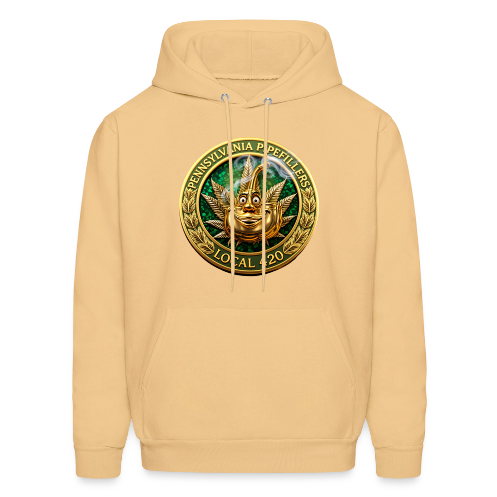 PENNSYLVANIA  PIPEFILLERS LOCAL 420 Men's Hoodie - light gold 