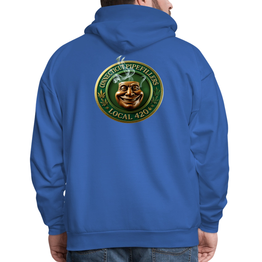 CONNECTICUT PIPEFILLERS LOCAL 420 F/B DESIGN Men's  Hoodie - royal blue