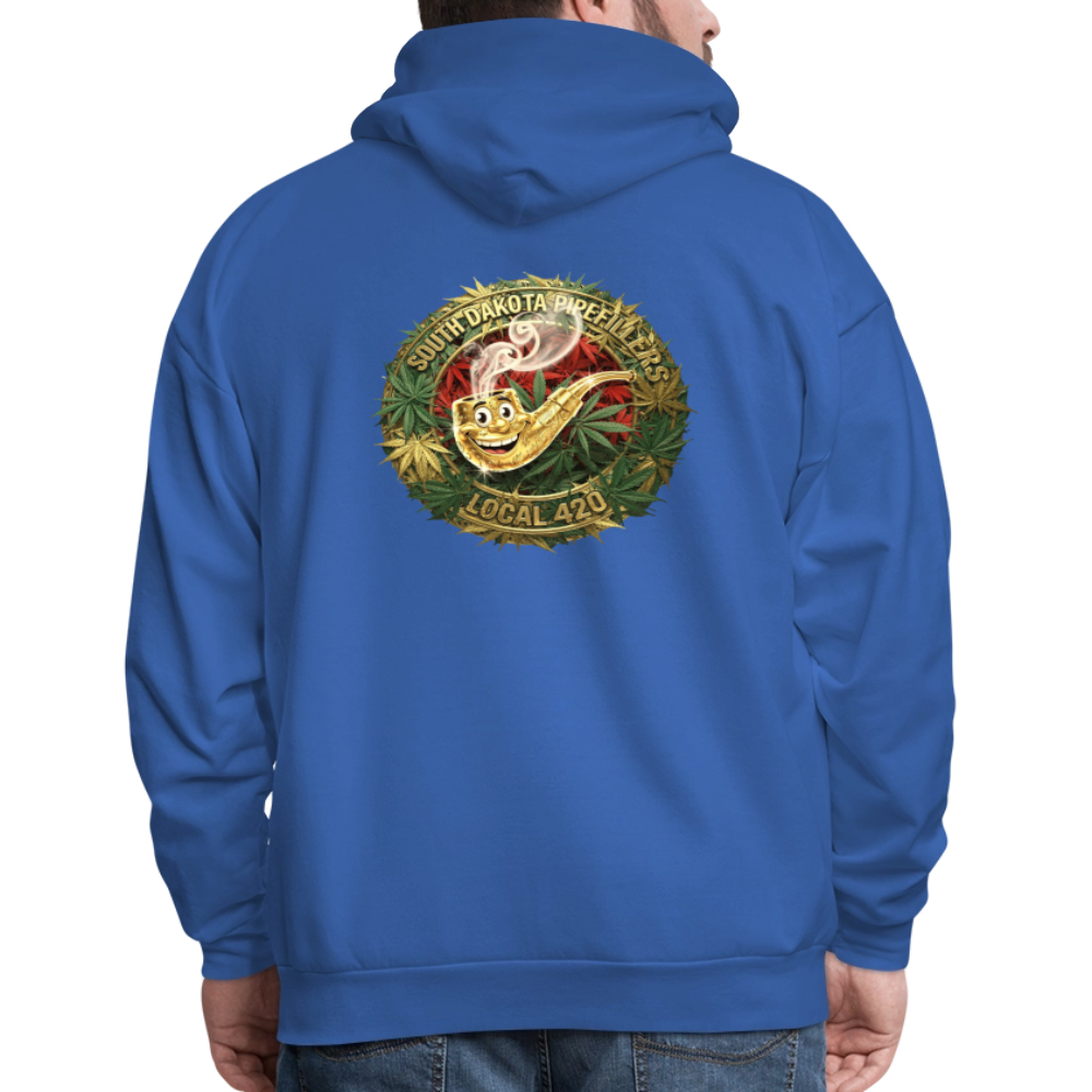 SOUTH DAKOTA PIPEFILLERS LOCAL 420  F/B DESIGN Men's Hoodie - royal blue