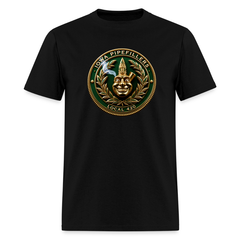IOWA PIPEFILLERS LOCAL 420 Trucker Hat Men's T-Shirt - black