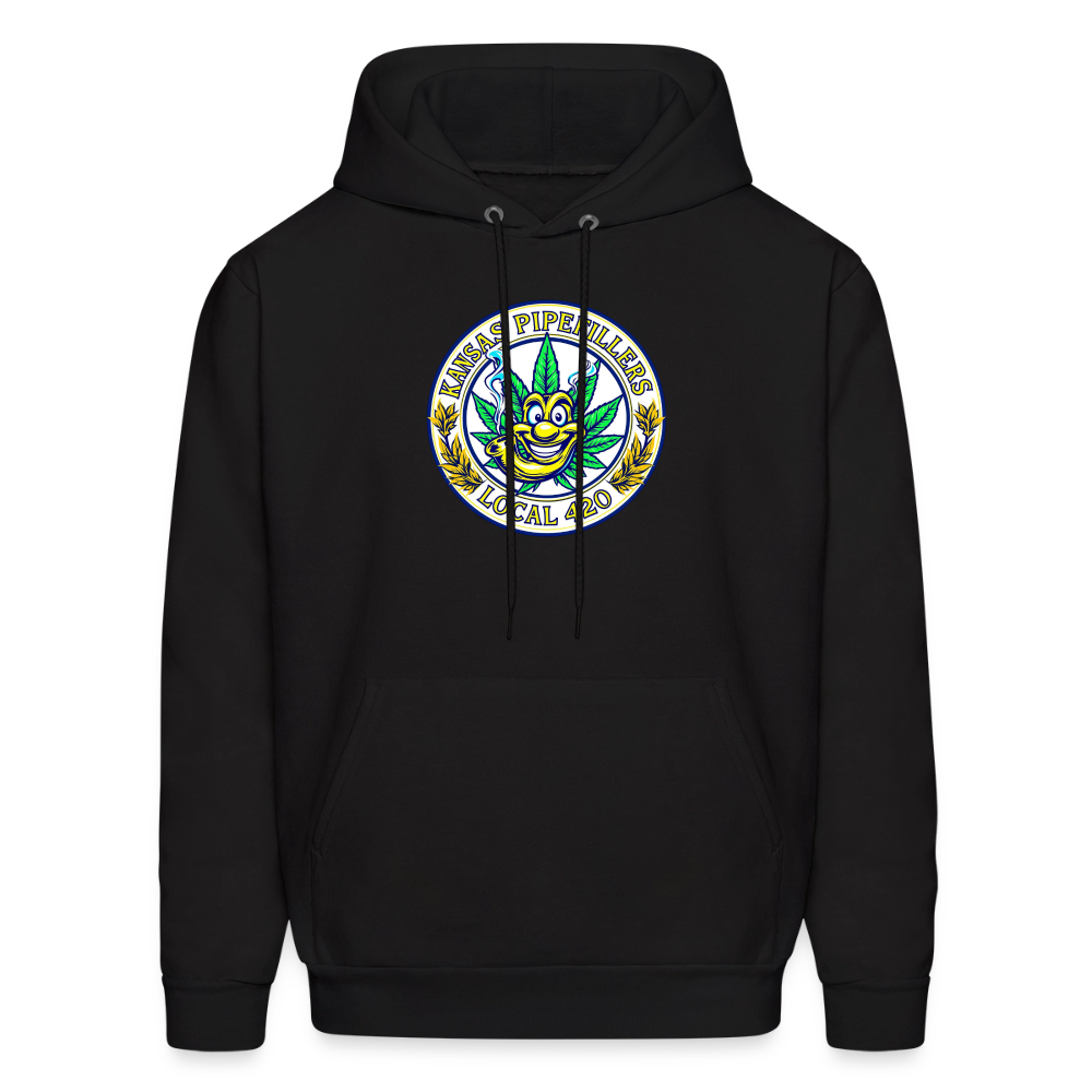 KANSAS PIPEFILLERS LOCAL 420 Men's Hoodie - black