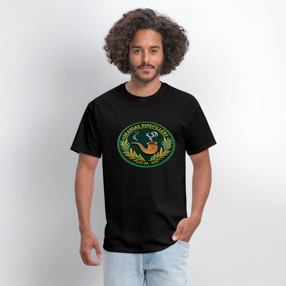 ARKANSAS PIPEFILLERS LOCAL 420 Men's T-Shirt - black