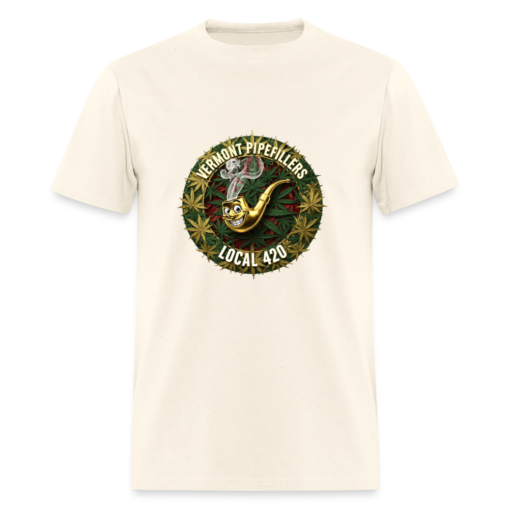 VERMONT PIPEFILLERS LOCAL 420 Men's T-Shirt - sweet cream heather