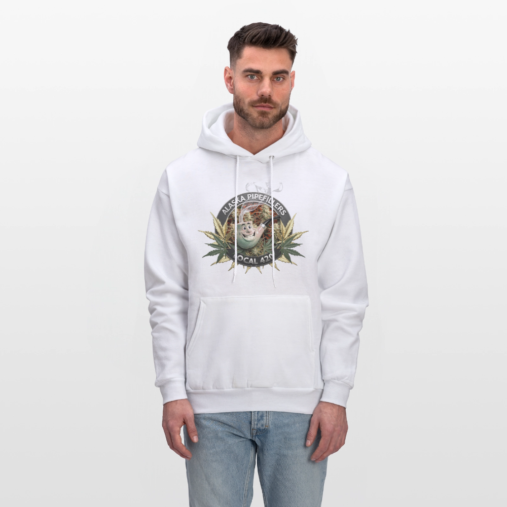 ALASKA  PIPEFILLERS LOCAL 420 F/B DESIGN Men's Hoodie - white