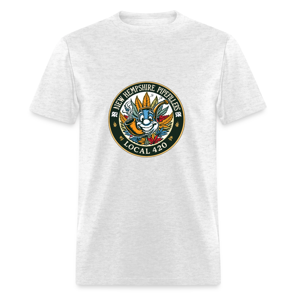 NEW HEMPSHIRE PIPEFILLERS LOCAL 420 Men's T-Shirt - light heather gray
