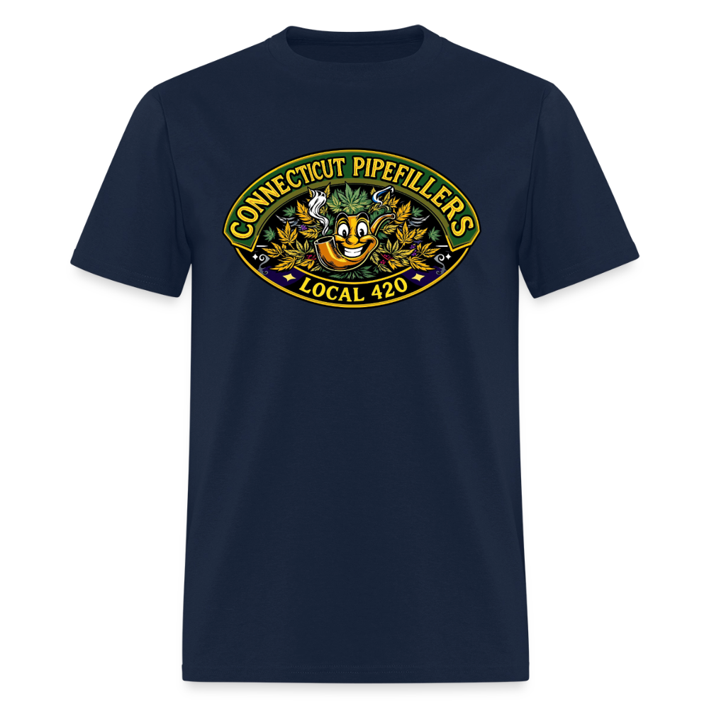 CONNECTICUT PIPEFILLERD LOCAL 420Men's T-Shirt - navy