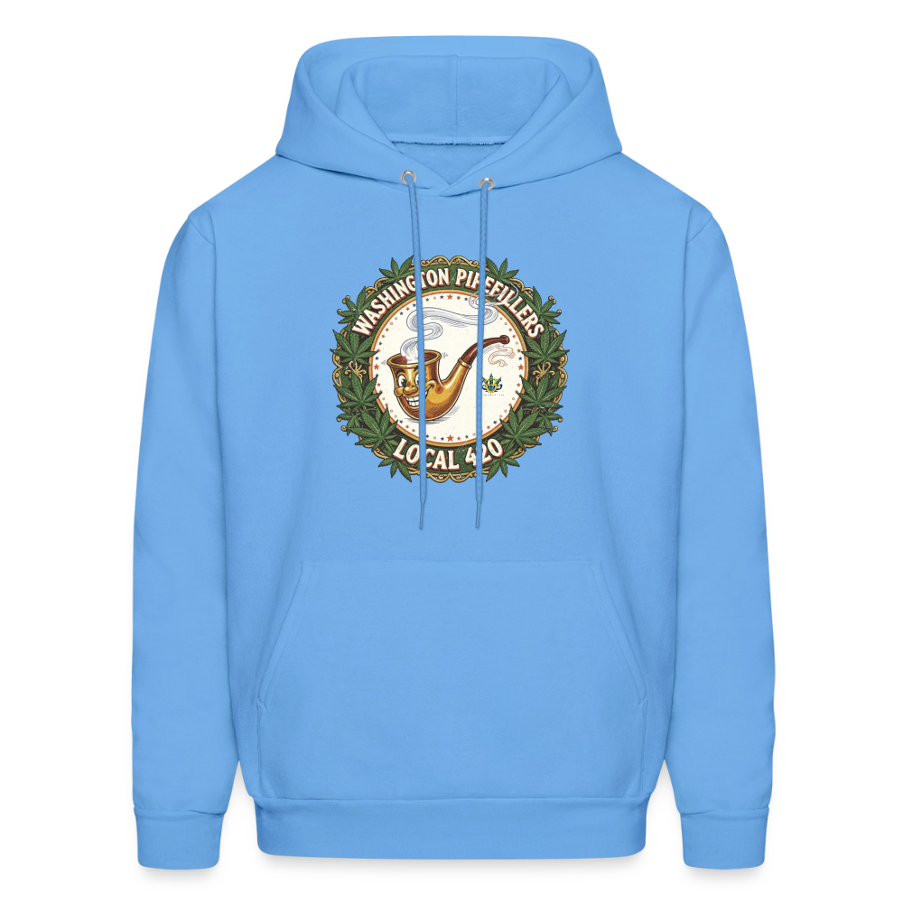 WASHINGTON PIPEFILLERS LOCAL 420 Men's Hoodie - carolina blue