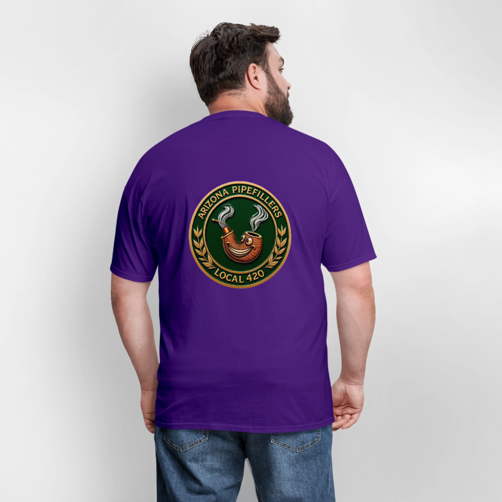 ARIZONIA PIPEFILLERS LOCAL 420 F/B DESIGN Men's T-Shirt - purple