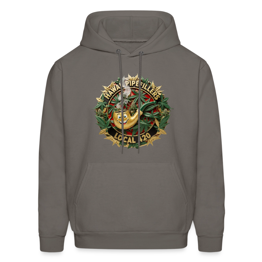 HAWAII PIPEFILLERS LOCAL 420 F/B DESIGN Men's Hoodie - asphalt gray