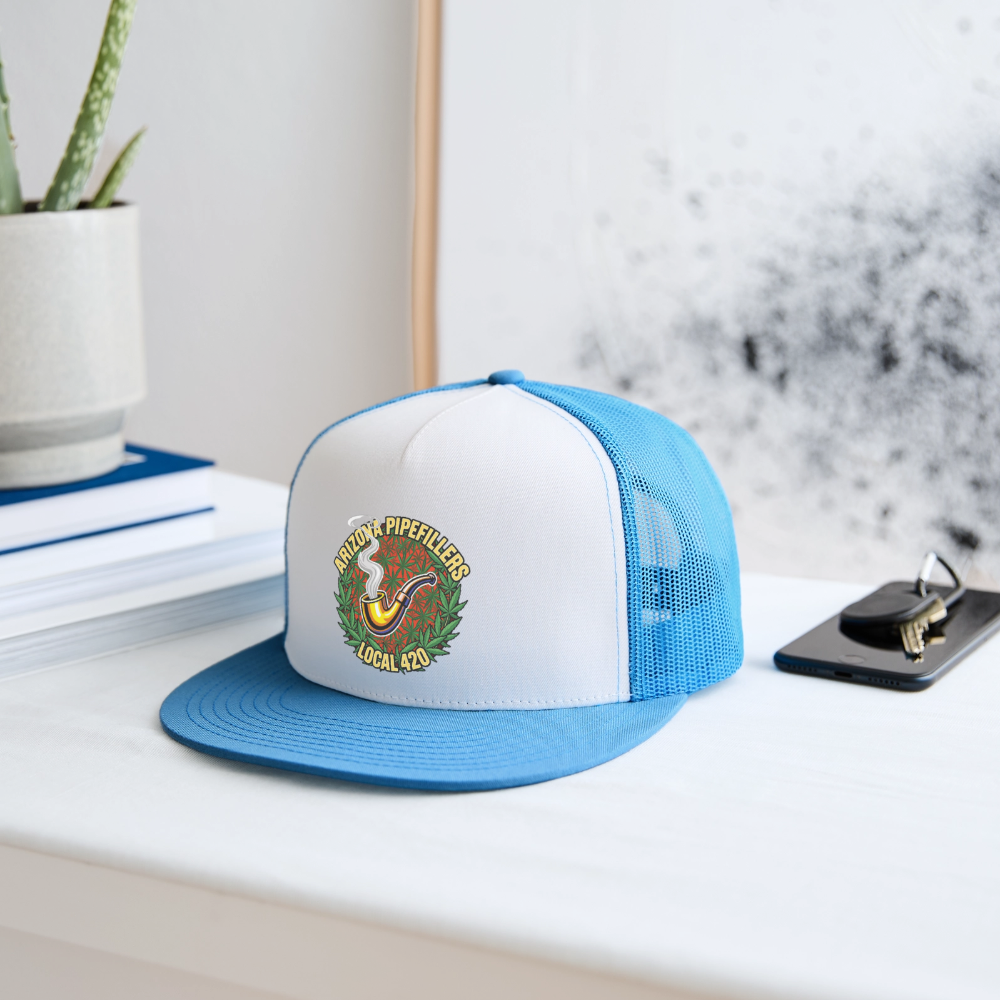 ARIZONA PIPEFILLERS LOCAL 420 Trucker Hat - white/blue