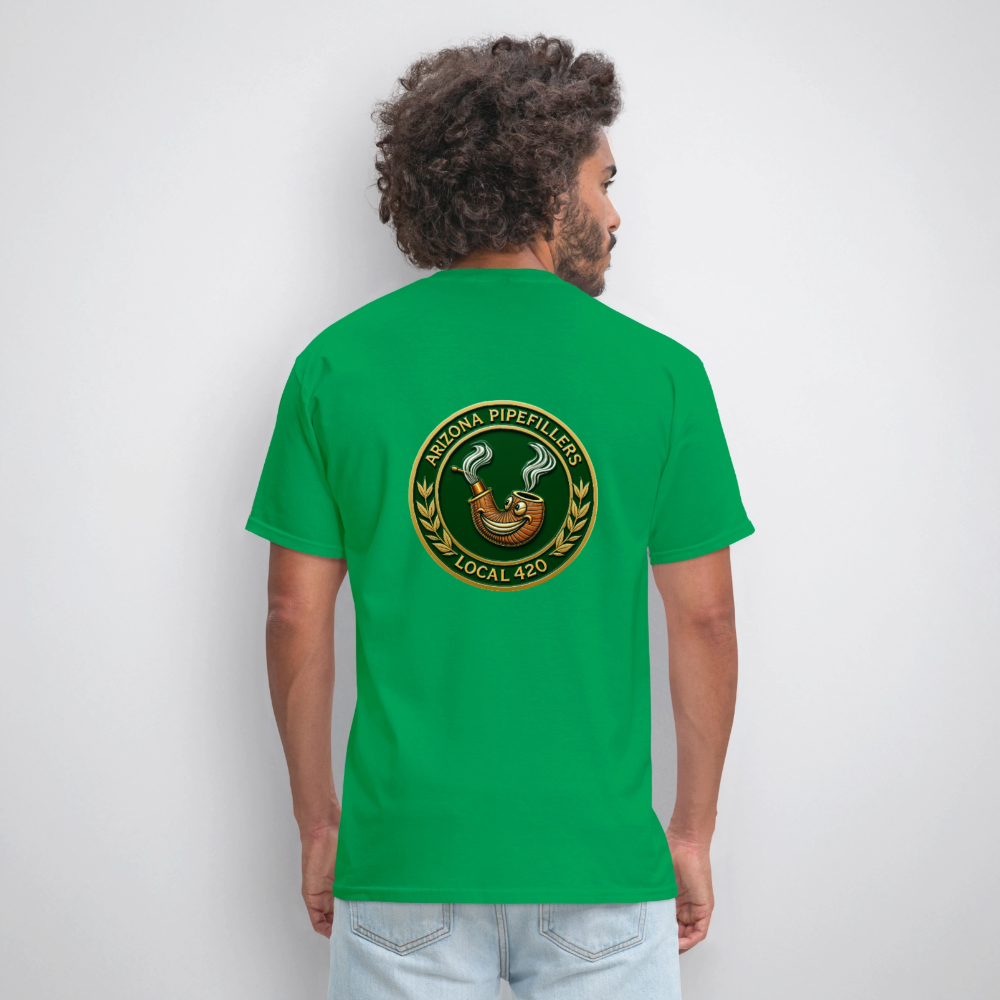 ARIZONIA PIPEFILLERS LOCAL 420 F/B DESIGN Men's T-Shirt - bright green