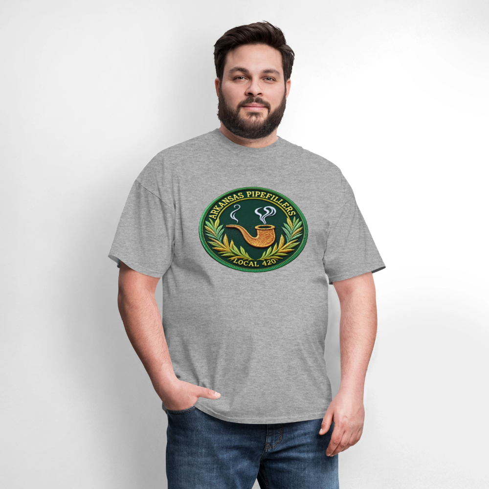 ARKANSAS PIPEFILLERS LOCAL 420 Men's T-Shirt - heather gray