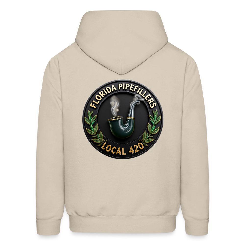 FLORIDA PIPEFILLERS LOCAL 420 F/B DESIGN Men's Hoodie - Sand