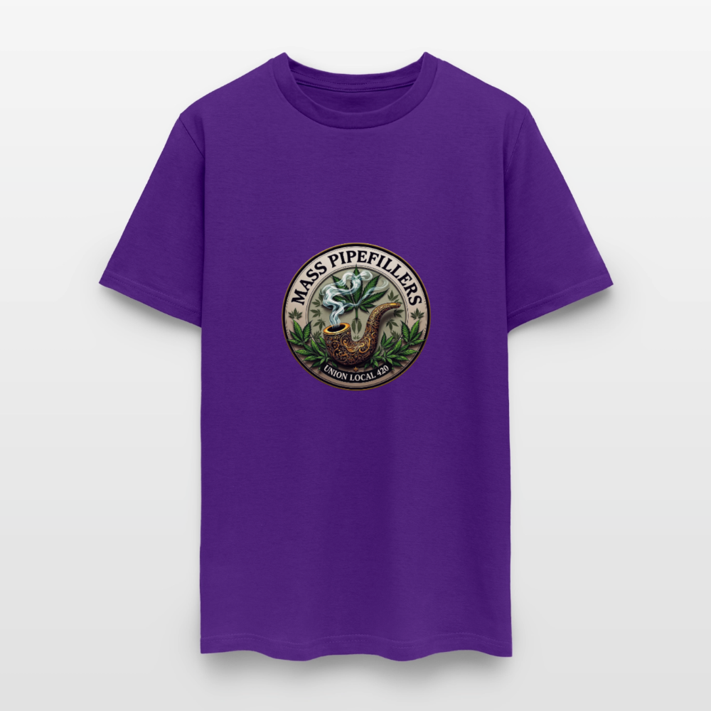 MASS PIPEFILLERS UNION LOCAL 420 Men's T-Shirt - purple