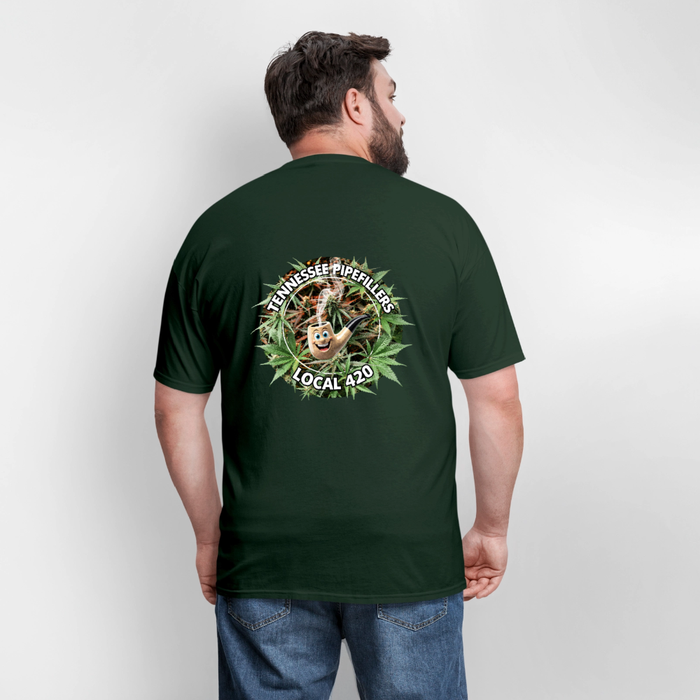 TENNESSEE PIPEFILLERS LOCAL 420 F/B DESIGN Men's T-Shirt - forest green