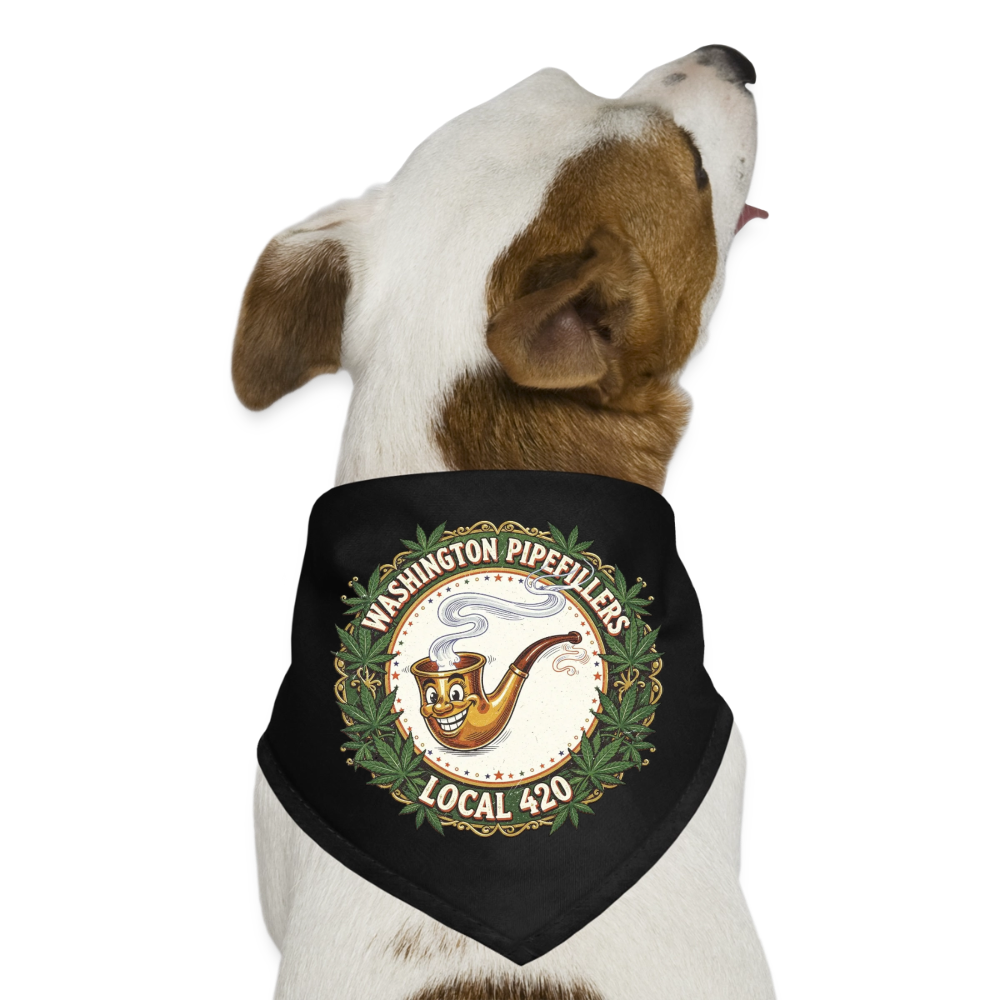 WASHINGTON PIPEFILLERS LOCAL 420 Union Dog Bandana - black