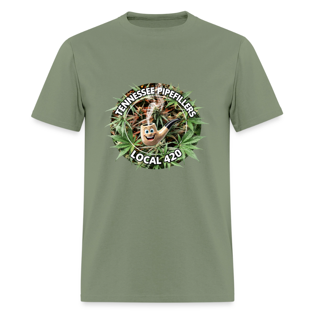 TENNESSEE PIPEFILLERS LOCAL 420 F/B DESIGN Men's T-Shirt - military green