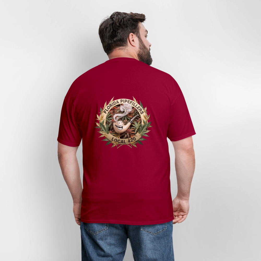FLORIDA PIPEFILLERS LOCAL 420 F/B DESIGN Men's T-Shirt - true red