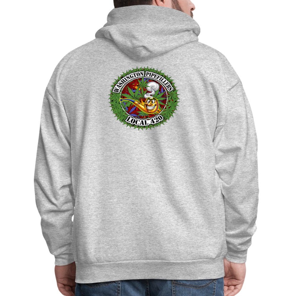 WASHINGTON PIPEFILLERS LOCAL 420 F/B DESIGN Men's Hoodie - heather gray