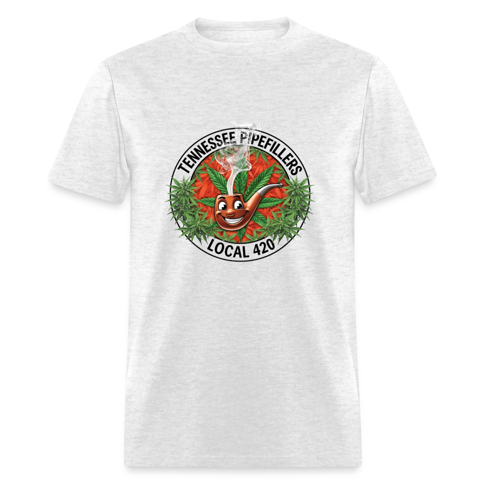 TENNESSEE PIPEFILLERS LOCAL 420 Men's T-Shirt - light heather gray