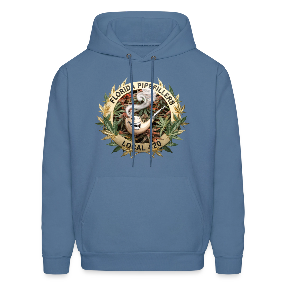 FLORIDA PIPEFILLERS LOCAL 420 Men's Hoodie - denim blue
