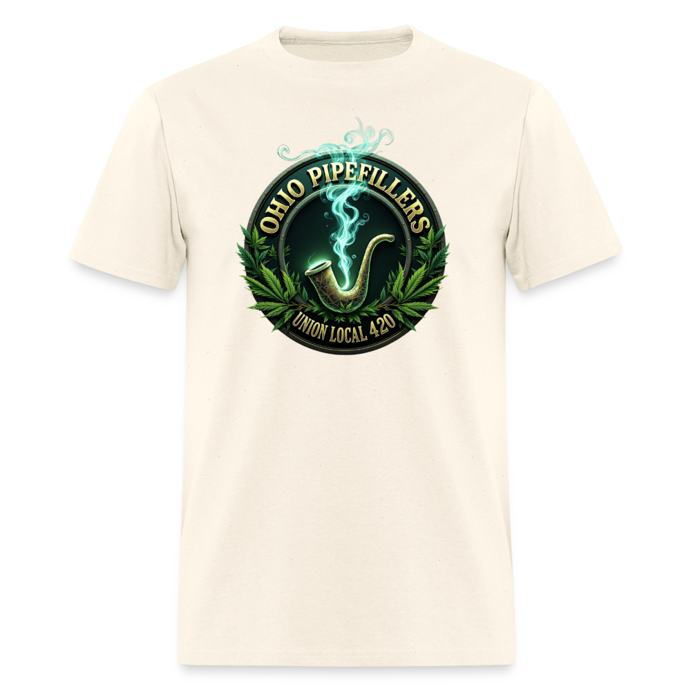 OHIO PIPEFILLERS UNION LOCAL 420 F/B DESIGNS Men's T-Shirt - sweet cream heather