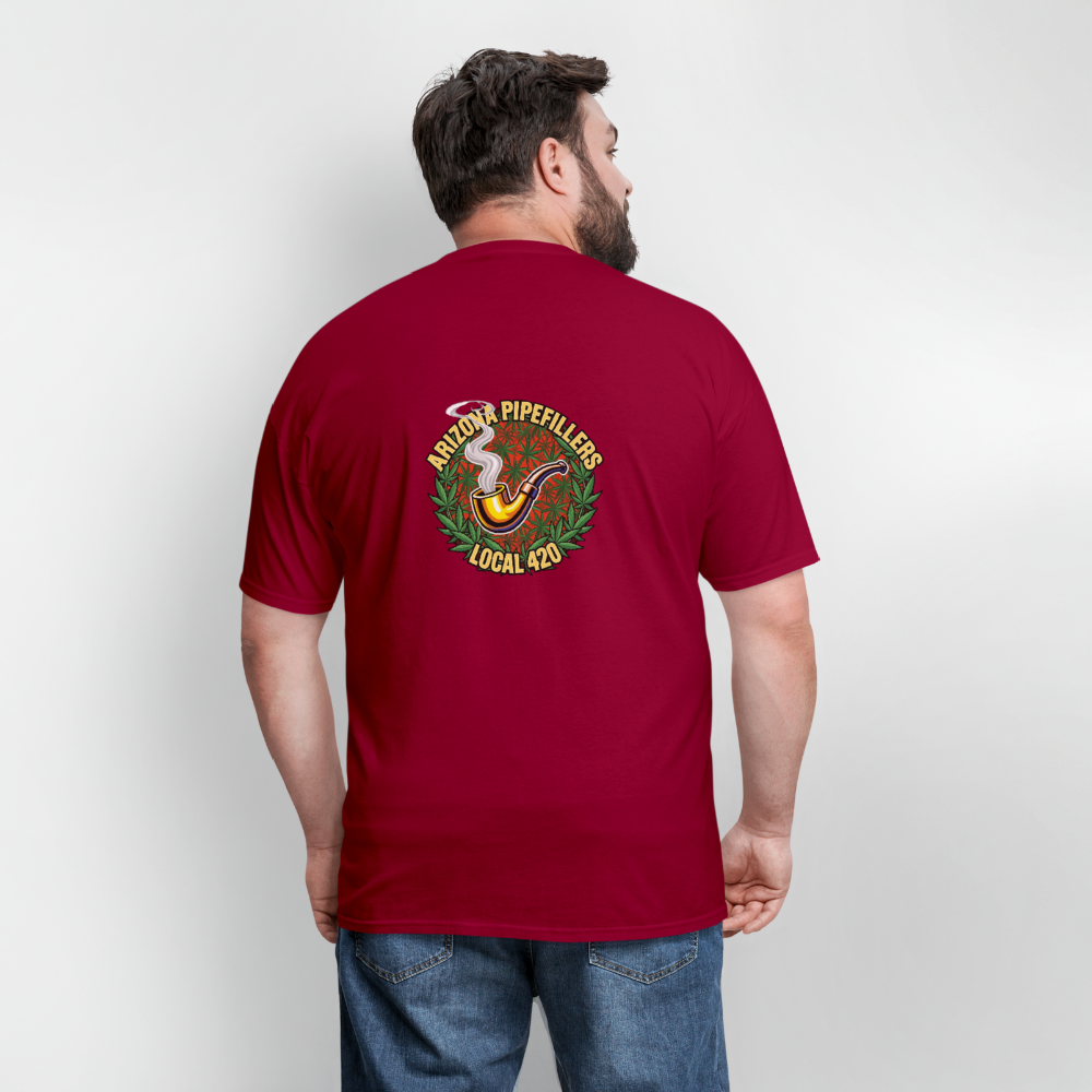 ARIZONA PIPEFILLERS LOCAL 420  F/B DESIGN Men's T-Shirt - true red
