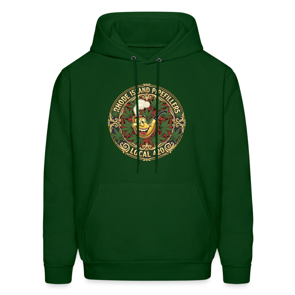 TEXAS PIPEFILLERS LOCAL 420 Men's Hoodie - forest green