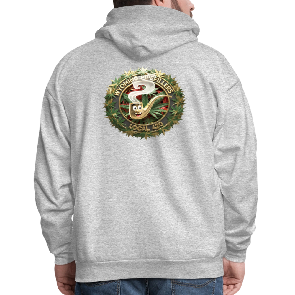 WYOMING PIPEFILLERS LOCAL 420 F/B DESIGN Men's Hoodie - heather gray