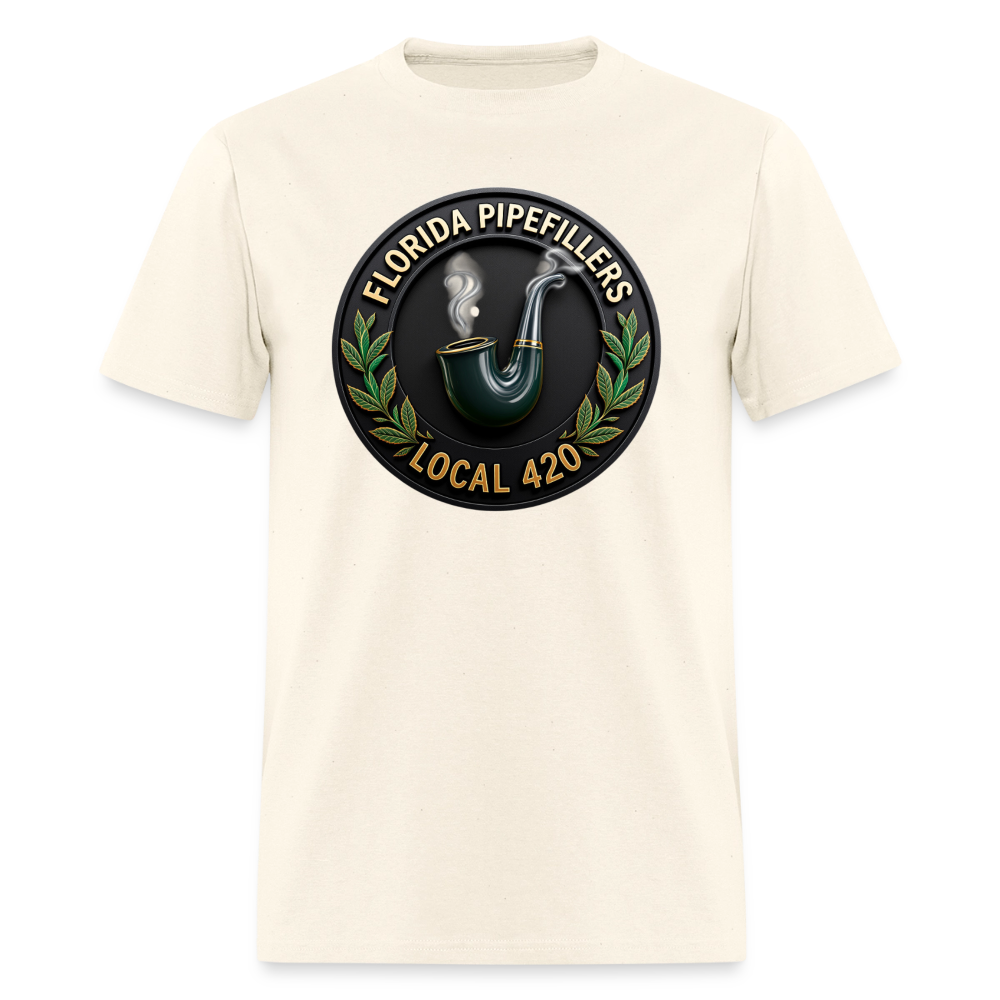 FLORIDA PIPEFILLERS LOCAL 420 F/B DESIGN Men's T-Shirt - sweet cream heather
