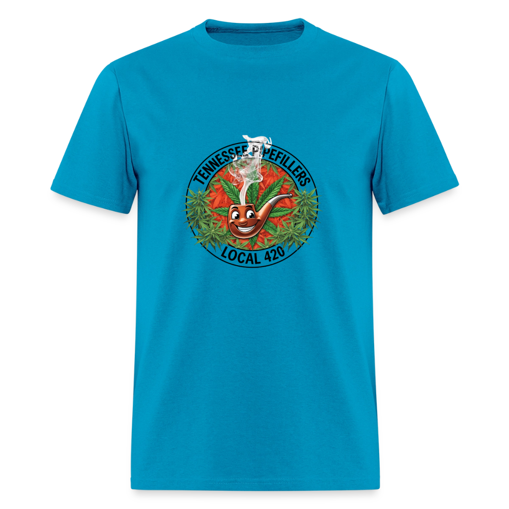 TENNESSEE PIPEFILLERS LOCAL 420 Men's T-Shirt - turquoise