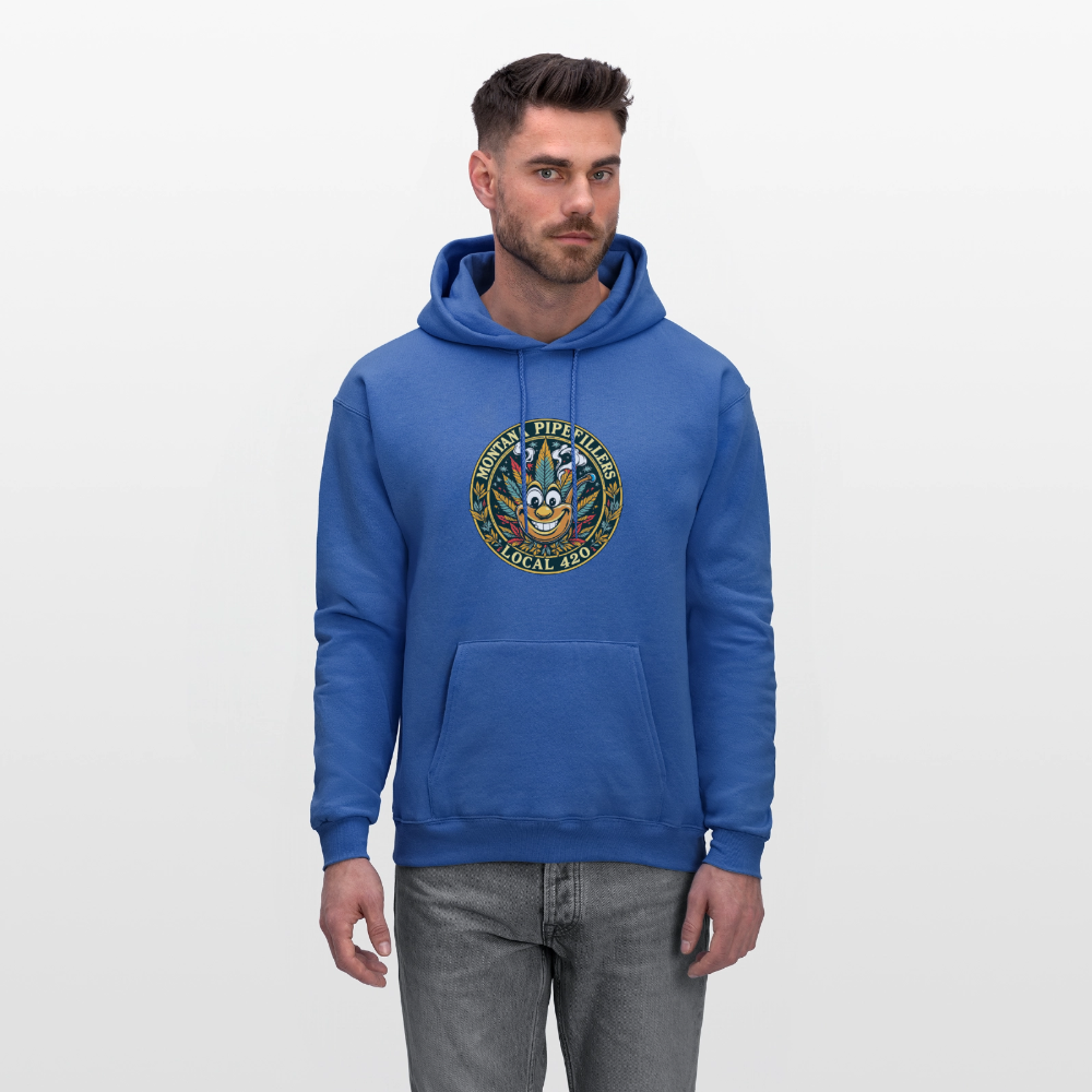 MONTANA PIPEFILLERS LOCAL 420 Men's Hoodie - royal blue