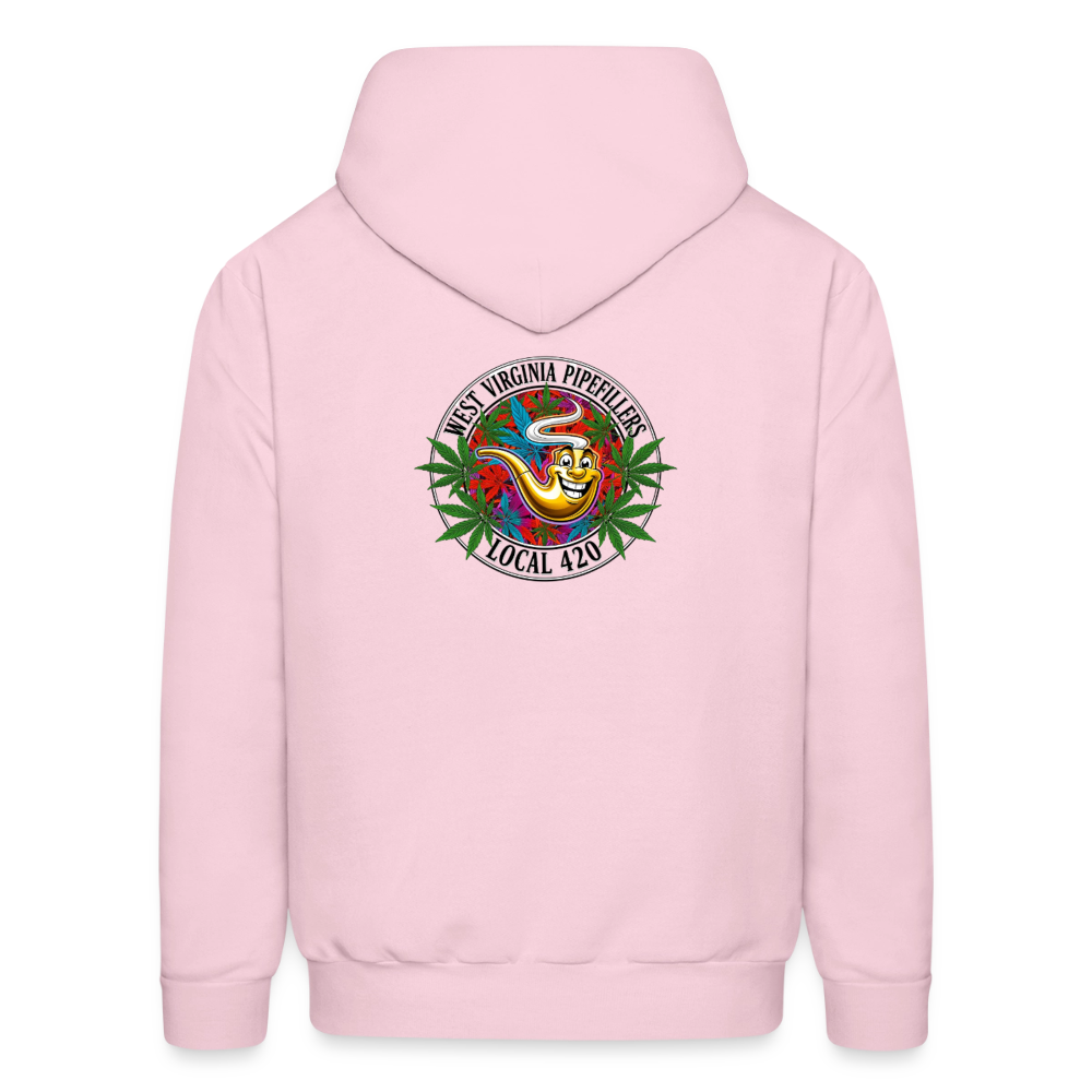 WEST VIRGINIA PIPEFILLERS LOCAL 420 F/B DESIGN  Men's  Hoodie - pale pink