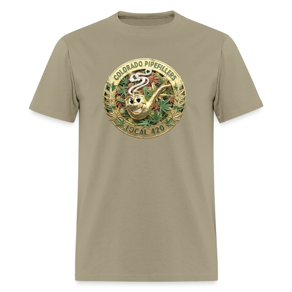 COLORADO PIPEFILLERS LOCAL 420 Men's T-Shirt - khaki