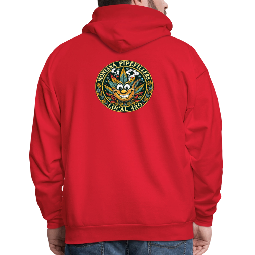 MONTANA PIPEFILLERS LOCAL 420 F/B DESIGN Men's Hoodie - red