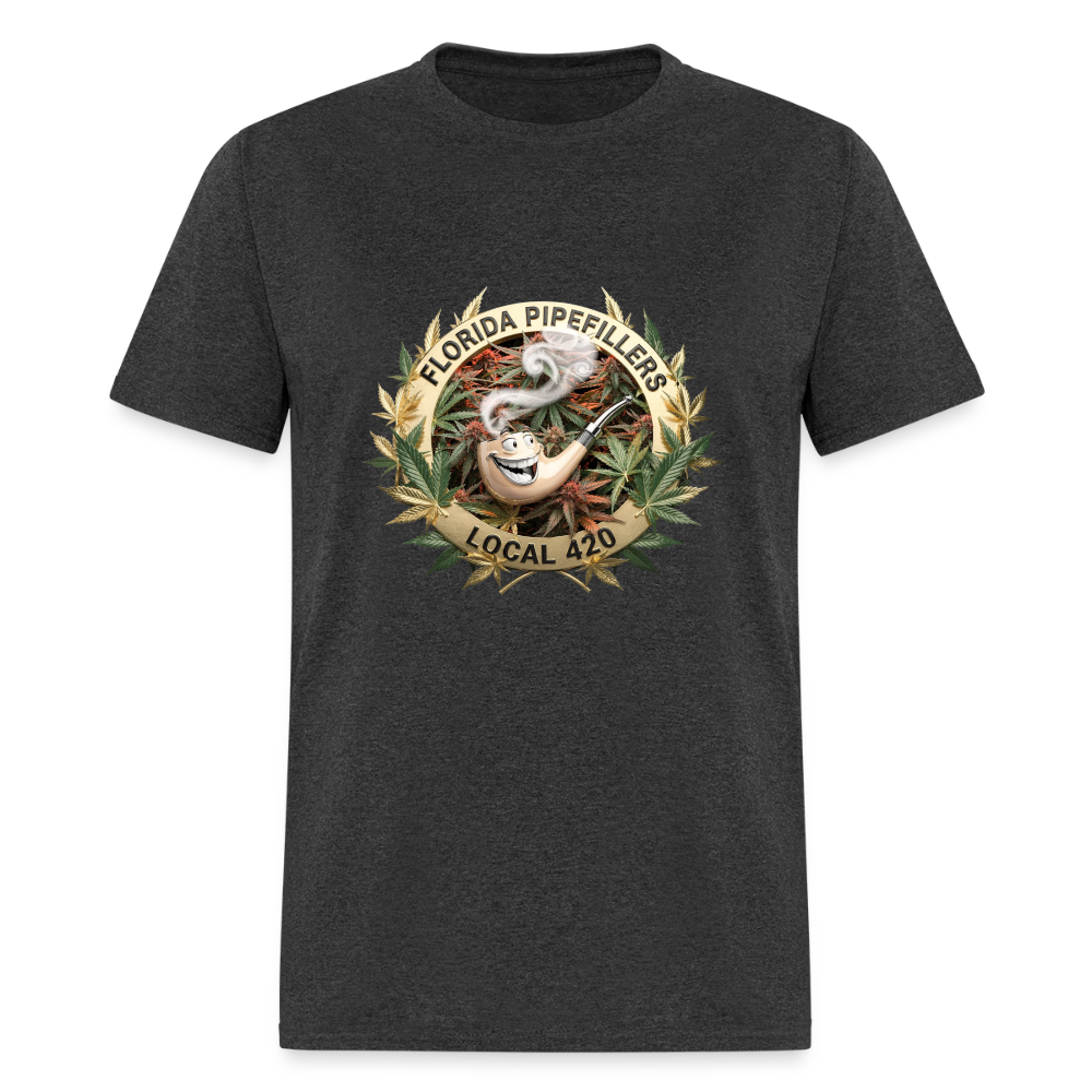 FLORIDA PIPEFILLERS LOCAL 420 F/B DESIGN Men's T-Shirt - heather black