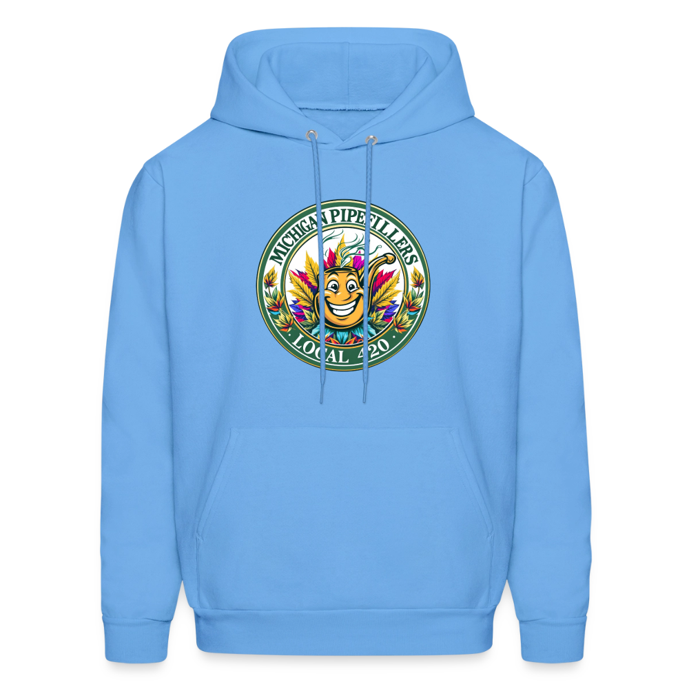 MICHIGAN PIPEFILLERS LOCAL 420 Men's Hoodie - carolina blue