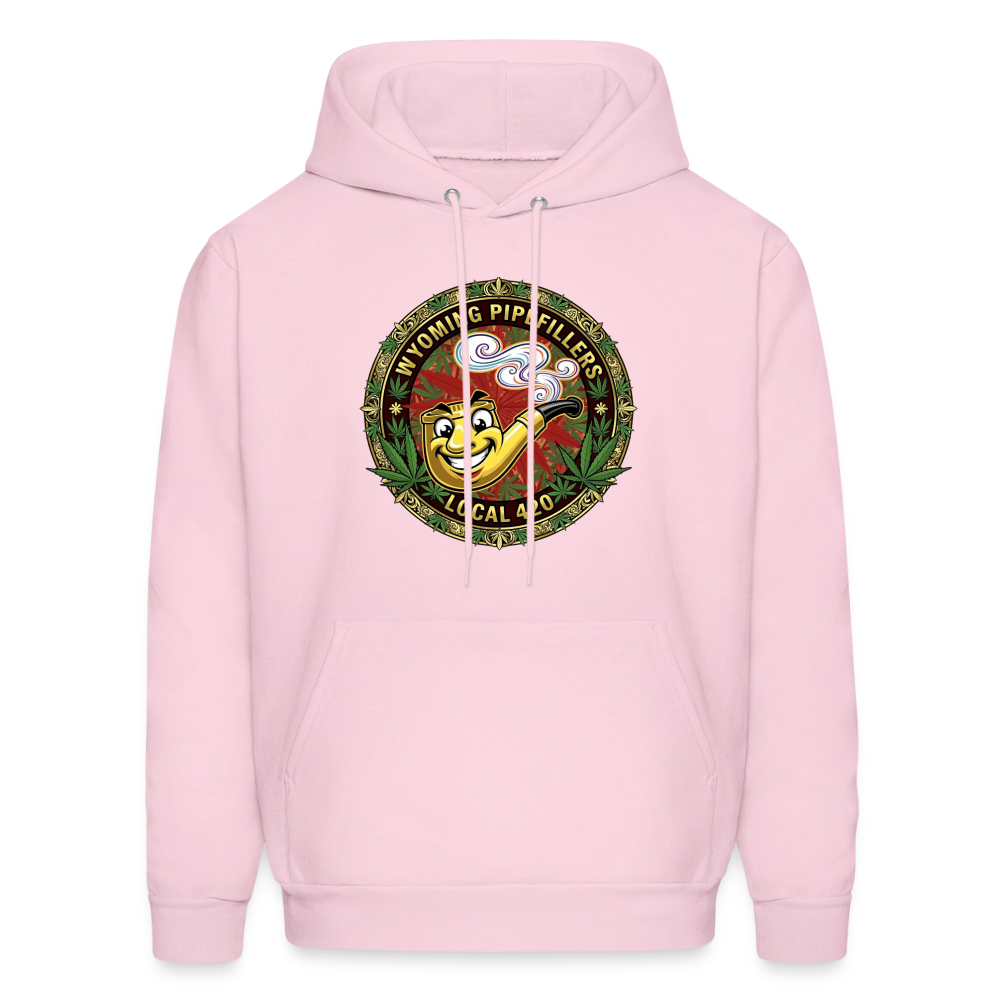 WYOMING PIPEFILLERS LOCAL 420 F/B DESIGN Men's Hoodie - pale pink