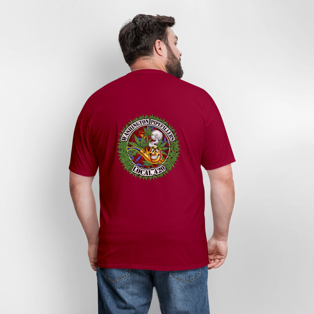 WASHINGTON PIPEFILLERS LOCAL 420 F/B DESIGN Men's T-Shirt - true red