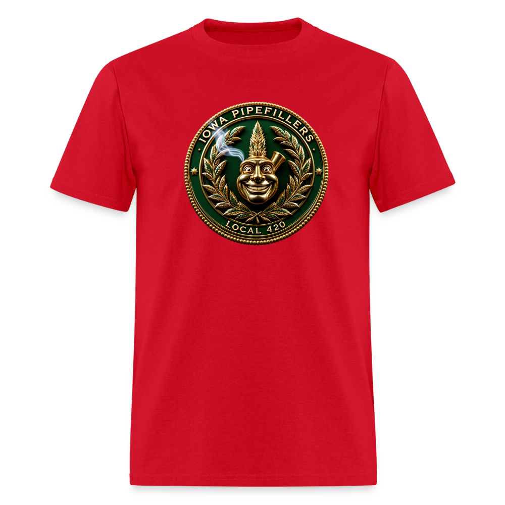 IOWA PIPEFILLERS LOCAL 420 Trucker Hat Men's T-Shirt - red