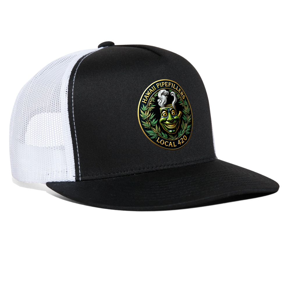 HAWAII PIPEFILLERS LOCAL 420 Trucker Hat - black/white