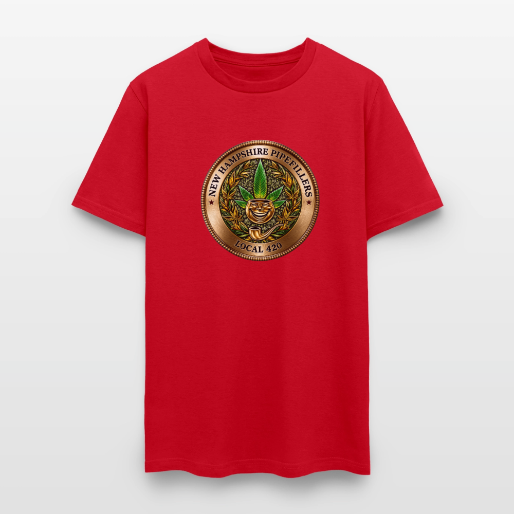 NEW HAMPSHIRE PIPEFILLERS UNION LOCAL 420 Men's T-Shirt - red