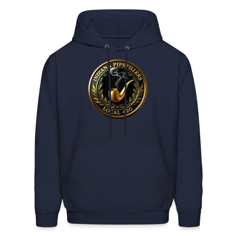INDIANA PIPEFILLERS LOCAL 420 F/B DESIGN Men's Hoodie - navy