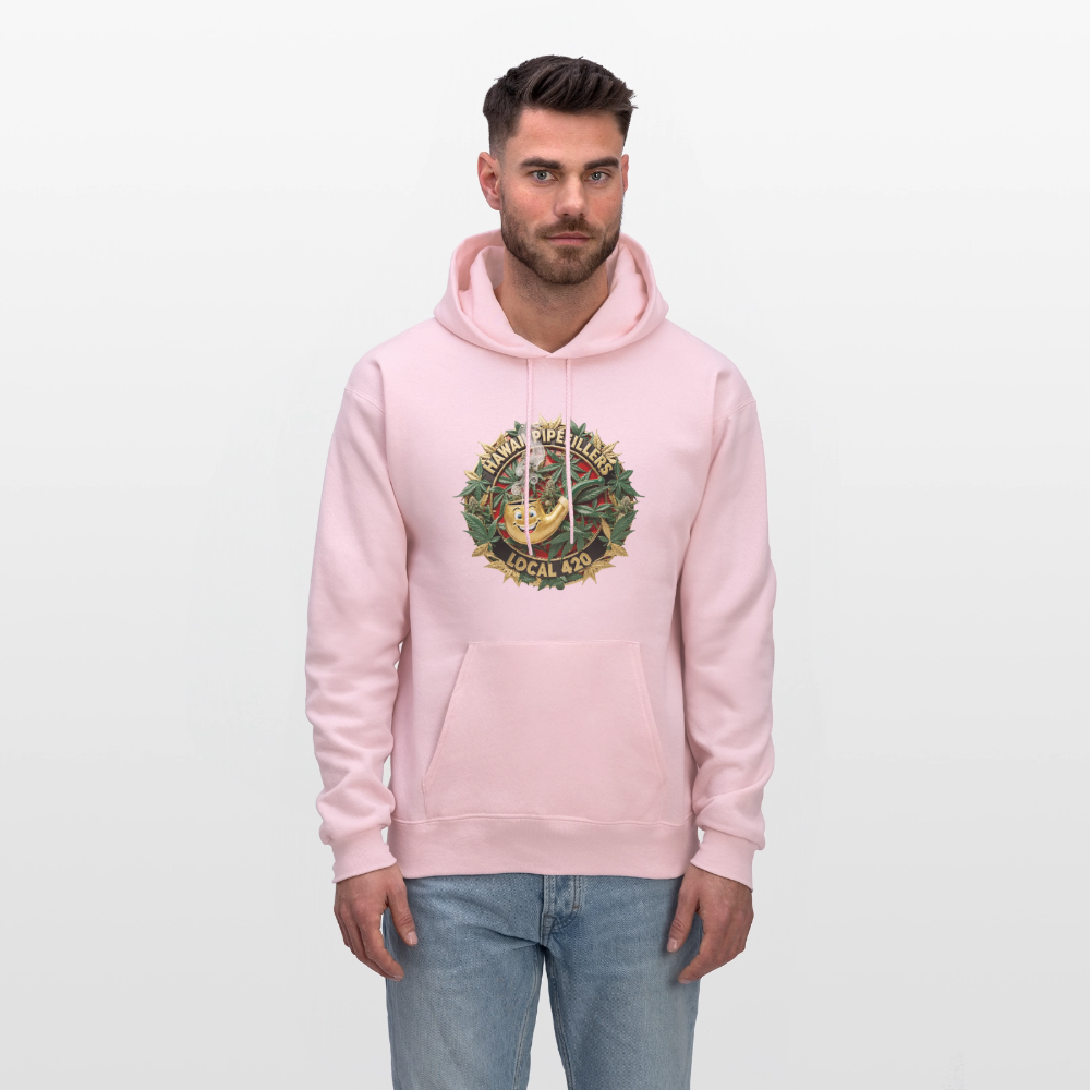 HAWAII PIPEFILLERS LOCAL 420 F/B DESIGN Men's Hoodie - pale pink
