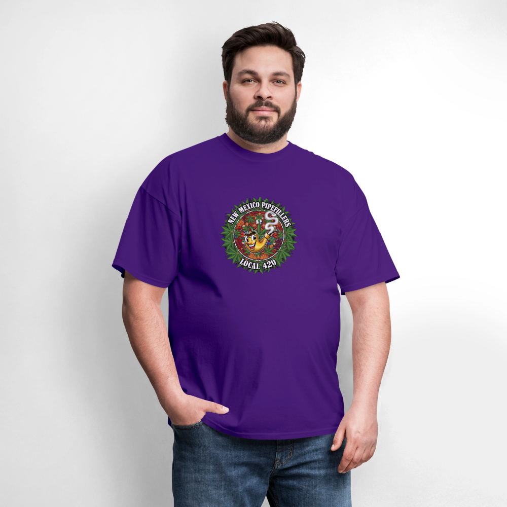 NEW MEXICO PIPEFILLERS LOCAL 420 MEN'S T-Shirt - purple